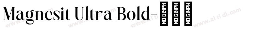 Magnesit Ultra Bold字体转换